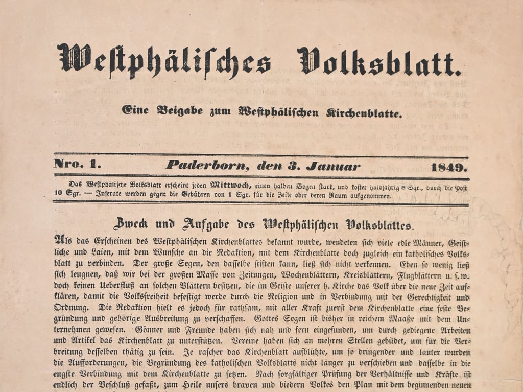 Paderborn: 175 Jahre Volksblatt - das Bäumchenblatt hat starke Wurzeln