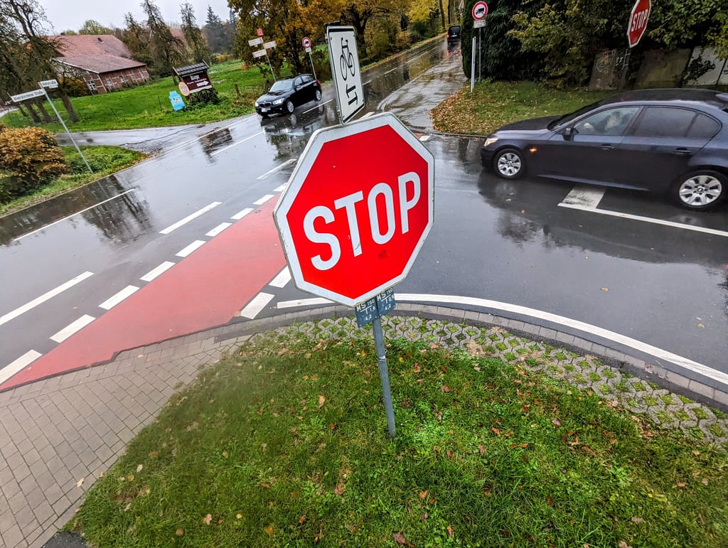 Telgter Straße: Dieses Stoppschild wird oft missachtet