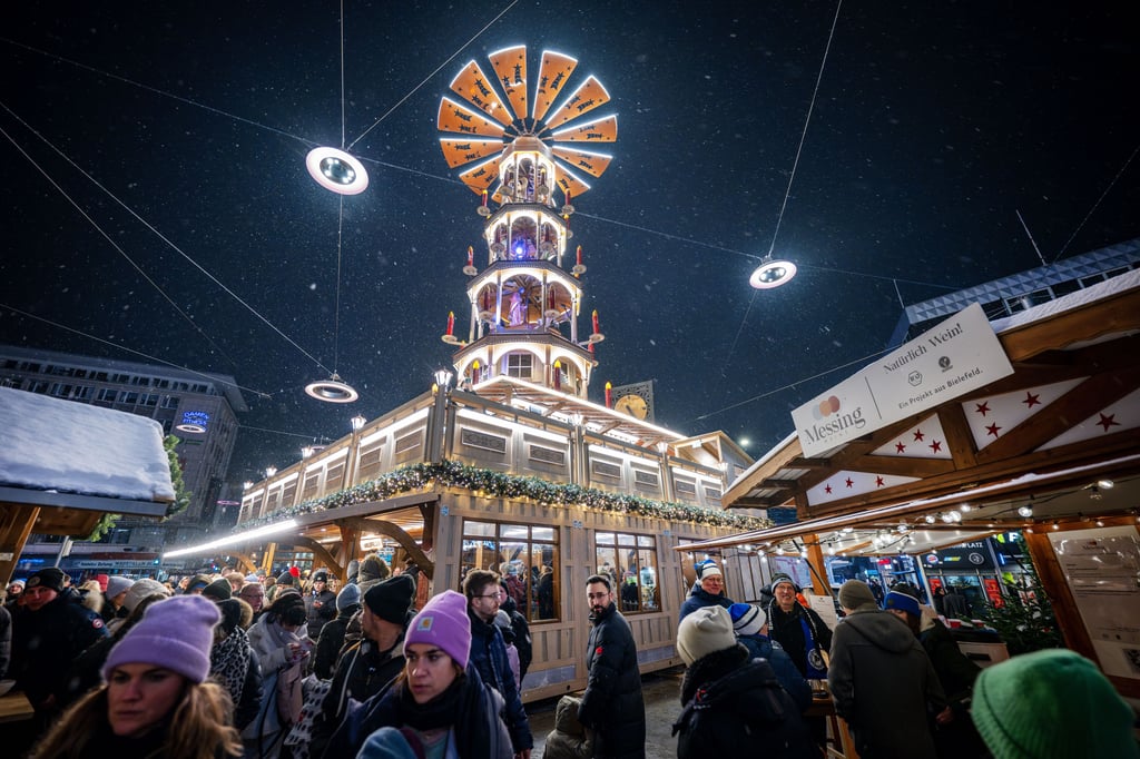 Der neue auf dem Weihnachtsmarkt in Bielefeld