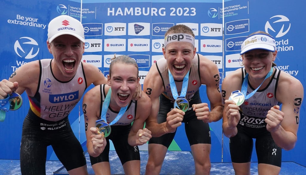 Triathlon WMMixedStaffel 2024 wieder in Hamburg Triathlon WMMixedStaffel 2024 wieder in Hamburg