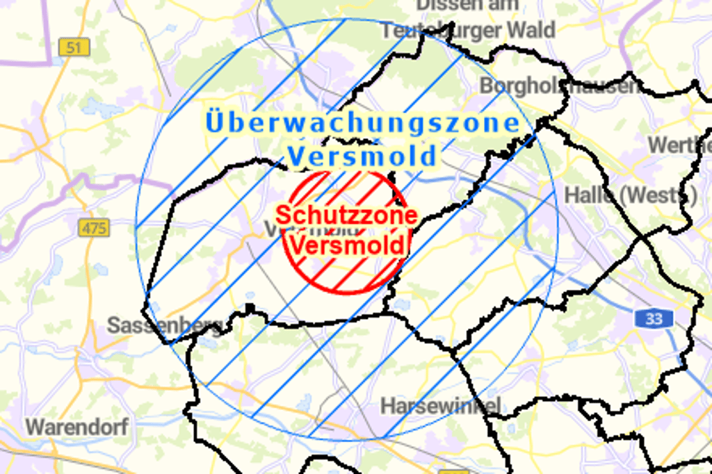 Kreis Gütersloh bestätigt Ausbruch der Vogelgrippe 30.000 Enten getötet