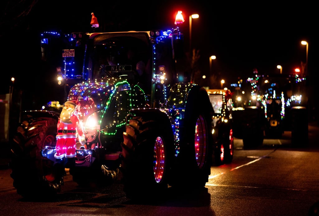 Lichterfahrten der Landwirte: Warum im Dezember 2023 viel weniger  Weihnachts-Traktoren rollen