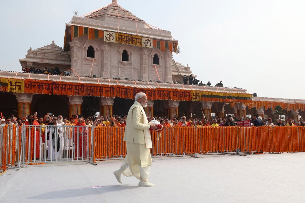Indian Prime Minister inaugurates controversial temple