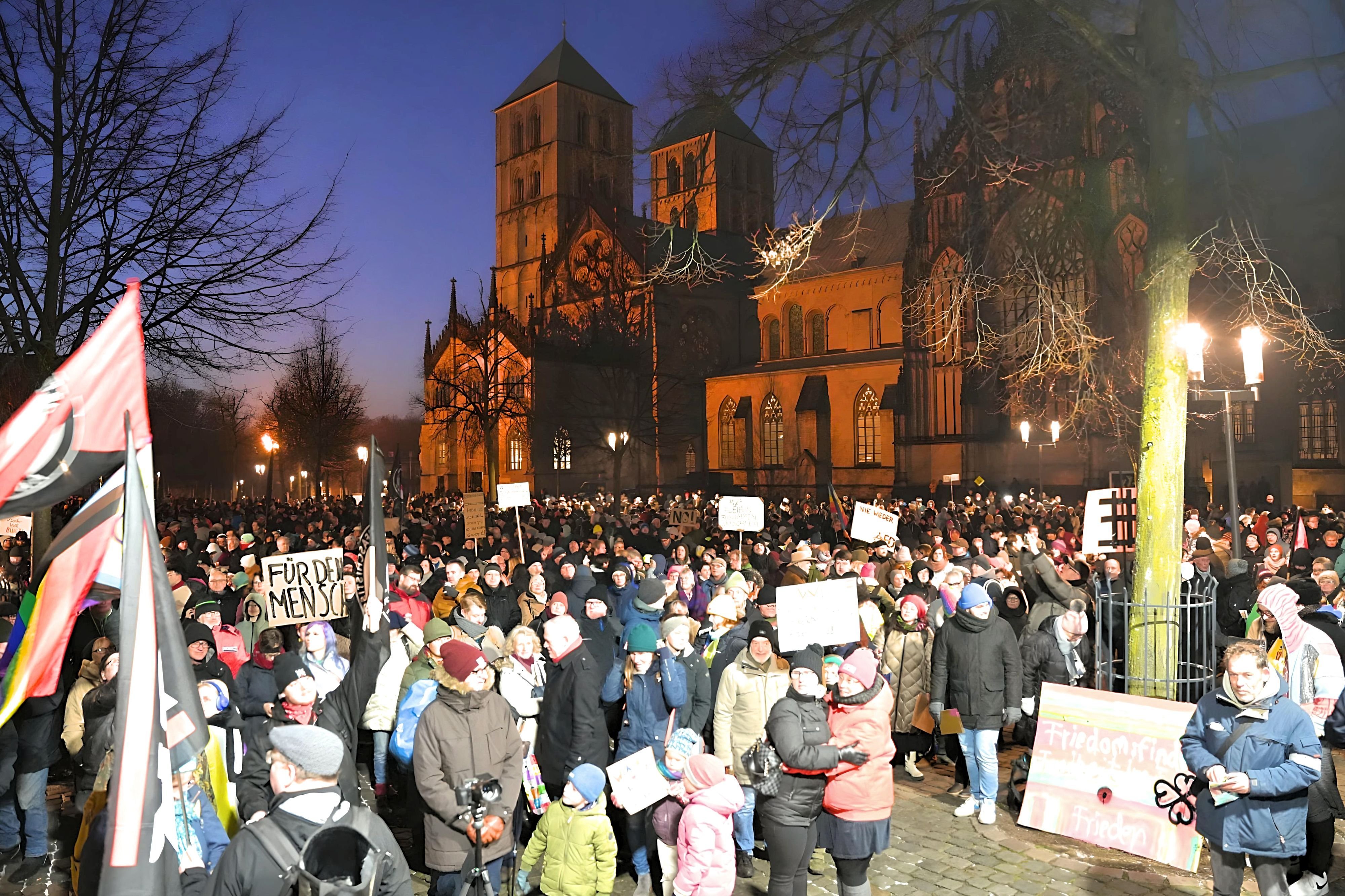 Münster: Wieder Tausende Zur Anti-AfD-Demo Erwartet