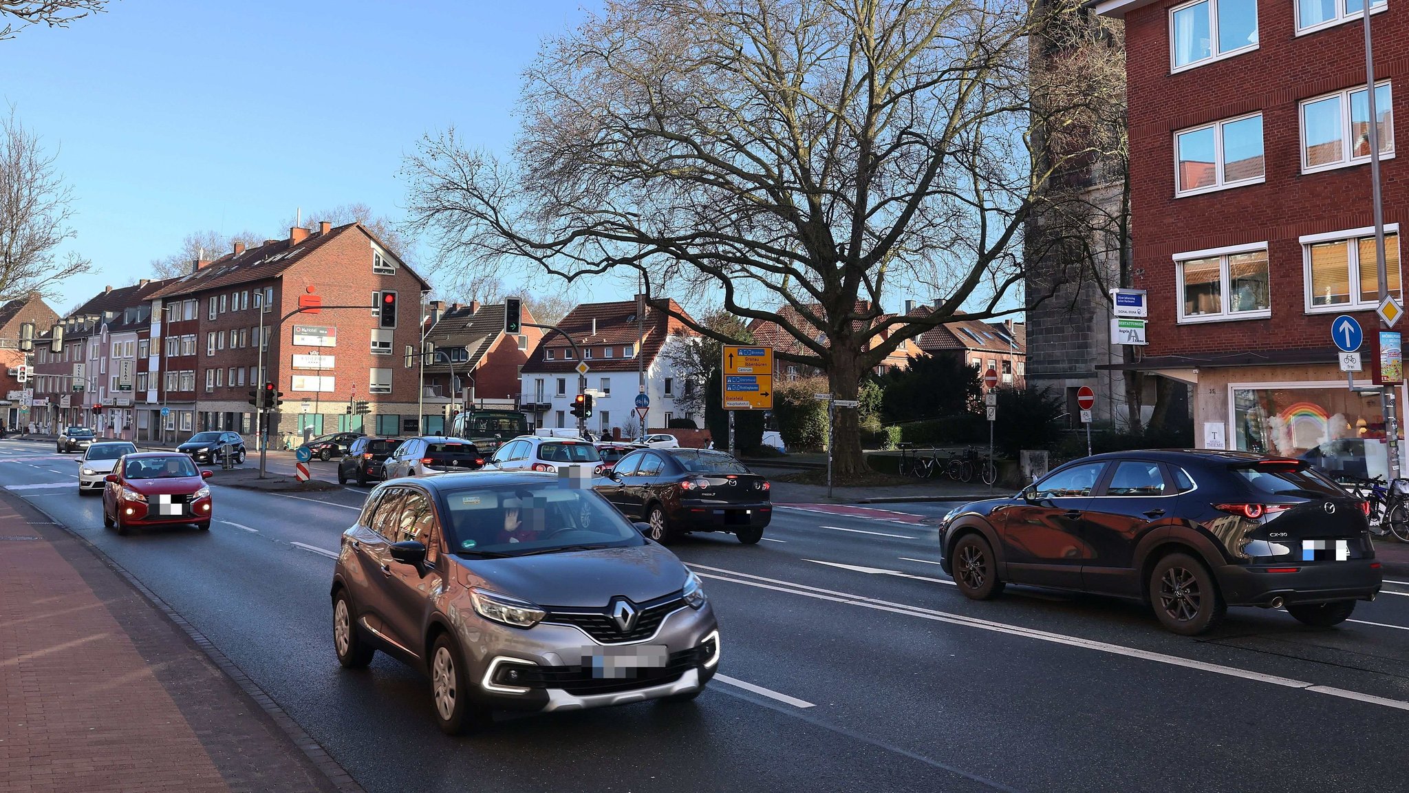 Münster Details zur Baustelle auf der Weseler Straße