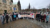 Gemeinsam beteiligten sich rund 30 Bürgermeister an der Demo gegen die AfD.