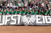 Aufstieg feiern kann der SC Preußen Münster – wie hier nach dem Meisterschaftsgewinn 2023 in der Regionalliga West.