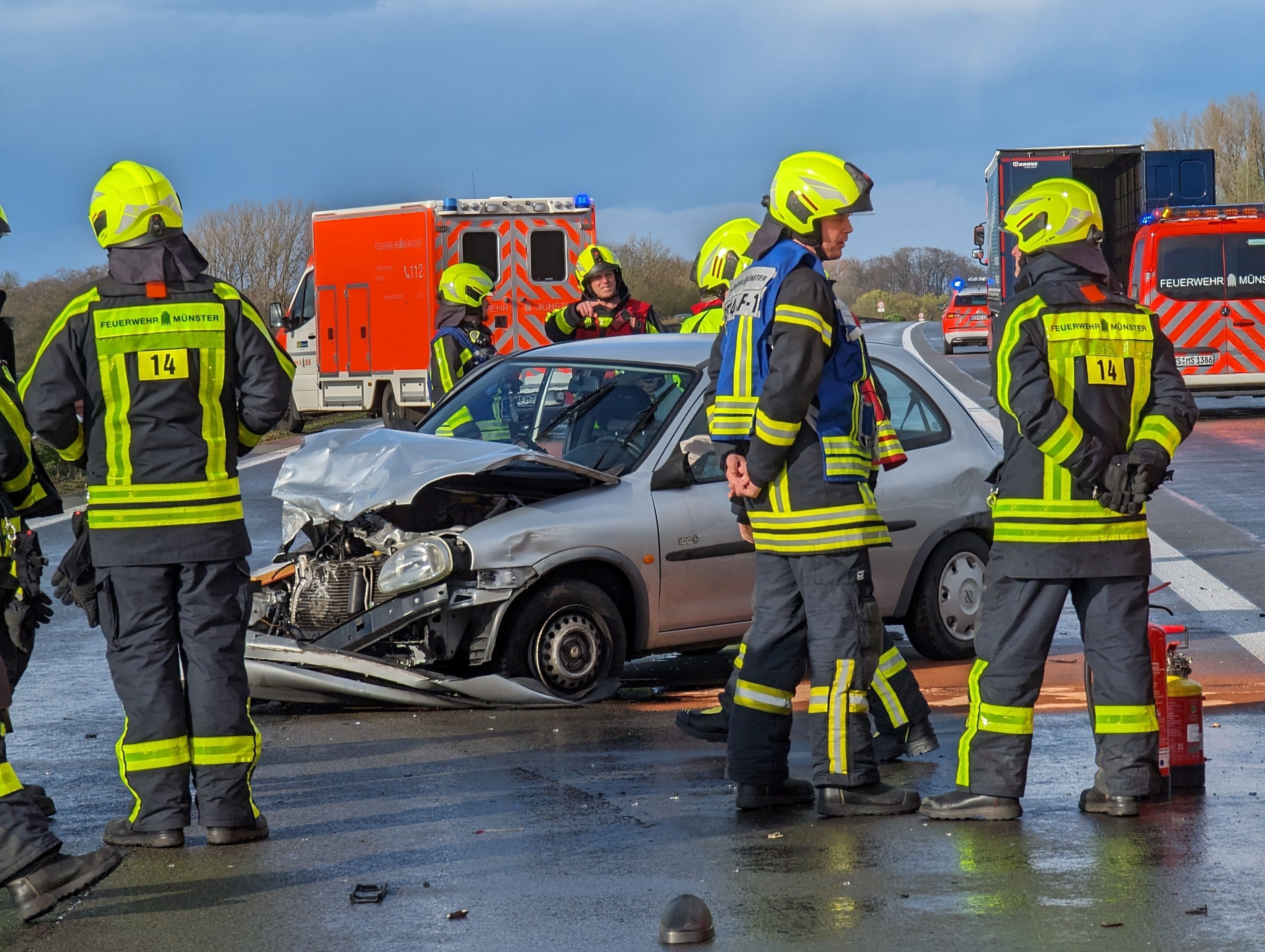 Münster: Stau Und Sperrung Nach Unfall Auf A1