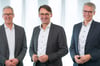 Es geht um 7,2 Milliarden Euro: Peter Hensmann, Rainer Langkamp und Carl-Christian Kamp (v.l.) tragen Verantwortung für die Kreissparkasse Steinfurt. Die ist in 22 Städten im Kreis (bis auf Rheine und Lengerich) aktiv.
