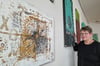 Künstlerin Monika Weiss zeigt eine Auswahl ihrer Bilder derzeit im „Time Out“ in Warburg. Die 60-Jährige wohnt im sauerländischen Madfeld.