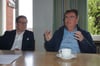 Uwe Landau (r.) und Marcel Schumann erläutern im Redaktionsgespräch, warum sie ihre Ämter zur nächsten Generalversammlung im Herbst an ein neues Vorstandsduo abgeben werden.