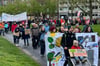 Protest in Münster anlässlich der Verkehrsministerkonferenz.