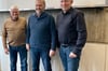 Von Links: Johannes Hennigfeld (CDU Fraktionsvorsitzender), Martinus Benning, Stefan Kipp (Vorsitzender CDU Ortverband Greven).