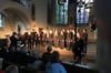 Der Chor „legato m“ beeindruckte in der Petrikirche mit tröstlichen Klängen und hochvirtuosem Gesang.