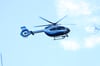 Ein Hubschrauber der Polizei war am Mittwochabend über Lengerich zu sehen (Symbolbild).