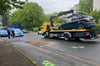 Schwerer Unfall auf der Straße Am Pfarracker in Bielefeld-Schildesche.