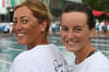 Daniela Marx-Elting (l.) und Tochter Alina Marx freuen sich auf die Schwimm-Europameisterschaften der Masters in Belgrad.