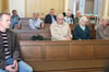 Betretene Gesichter bei der Gemeindeversammlung. Die ev. Gemeinde gibt die Matthäuskirche aus Kostengründen auf.