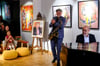 Pianist Frank Muschalle und Stephan Holstein, auf dem Bild mit Saxofon, brachten am Sonntag Jazzclub-Atmosphäre in Georgs Galerie.
