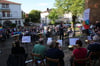 Der Posaunenchor der Emmaus-Kirchengemeinde hat die Kundgebung am Mittwochabend (8. Mai) vor der Auferstehungskirche am Kurpark musikalisch begleitet.