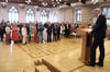 Der niederländische Honorarkonsul Dr. Eduard Hüffer (r.) hatte zu einem Empfang anlässlich des „Koningsdags“ ins Rathaus eingeladen.