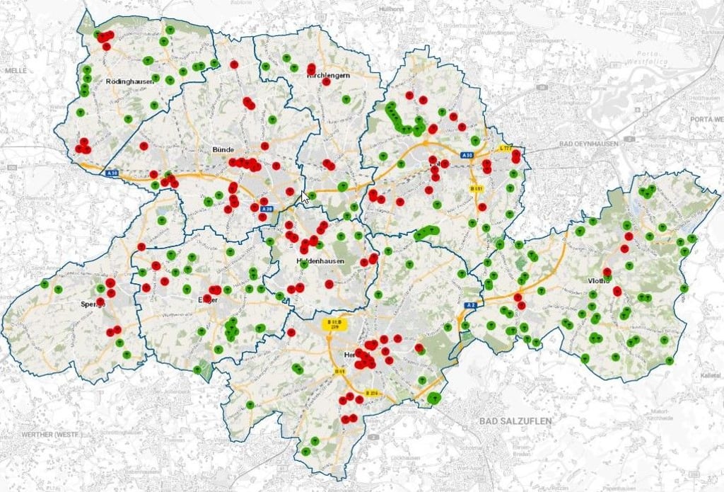 Wo im Kreis Herford Denkmale wachsen
