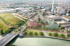 Zwischen Albersloher Weg (l.), Kanal (unten) und Hafengrenzweg soll das Projekt „Drei Schwestern“ realisiert werden.