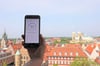 Über eine App können Münsteranerinnen und Münsteraner messen, wie gut die Mobilfunkversorgung an ihrem jeweiligen Standort ist.