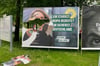 Von allen Partei, wie auch hier von den Grünen, wurden im Münsterland Wahlplakate zerstört.