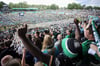 Jubel in Schwarz-weiß-grün: Im Preußenstadion brachen nach dem Abpfiff alle Dämme.