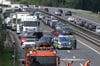 Für eineinhalb Stunden war die A1 in Fahrtrichtung Bremen am Samstagvormittag wegen eines Unfalls gesperrt.