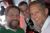 Preußen-Kapitän Marc Lorenz und Dennis Grote am Sonntagnachmittag zur internen Feier in der Gorilla Bar mit Betreiber Bernd Redeker.