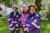 Die Notfallbegleiterinnen Judith Matern (v.l.) und Birgit Hagenhoff sowie die Pfarrerin und Koordinatorin Alexandra Hippchen werben für das Ehrenamt.