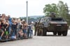 Beim Tag der Bundeswehr 2019 in Augustdorf mit einem Spürpanzer Fuchs.