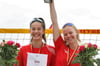 Josefine Meiser (r.) steht beim Beach-Cup Münster vor ihrer möglichen Heim-Premiere. Noch ist ihr Einsatz aber gefährdet.