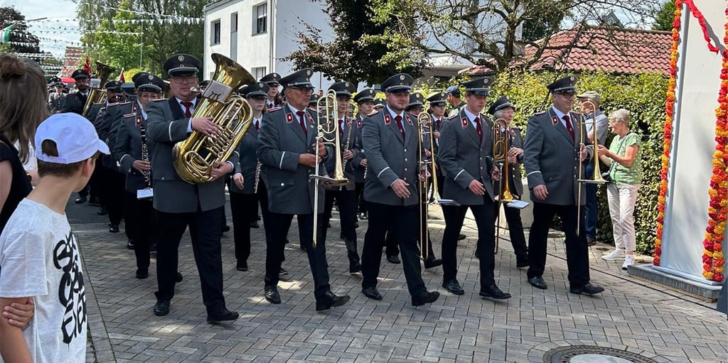 Sonne, Stimmung, Jubiläum Wessum feiert 100 Jahre Löschzug und 50