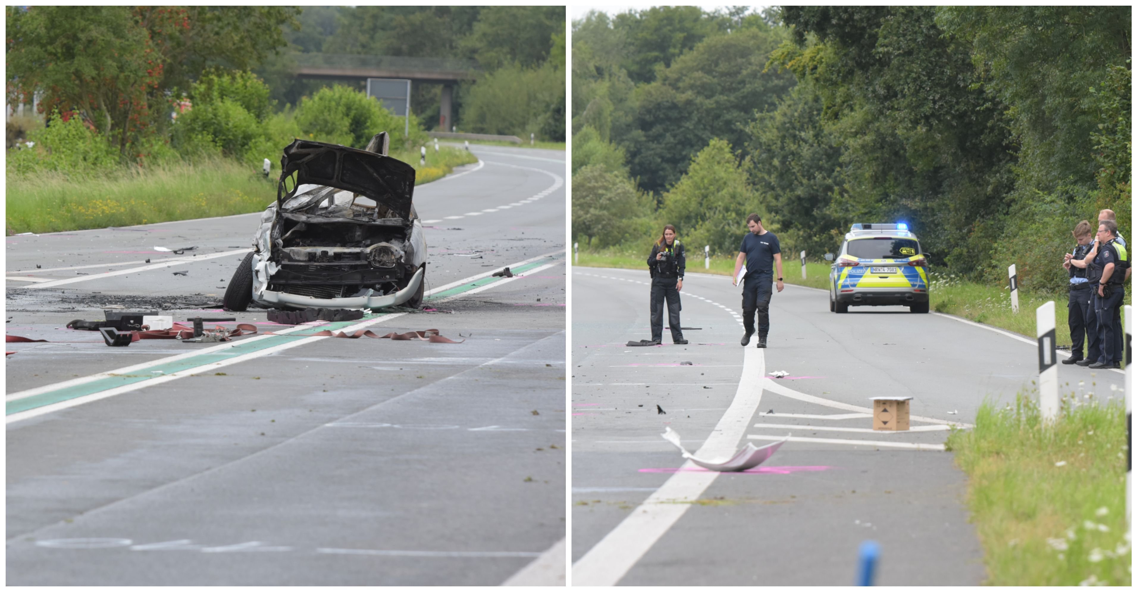 Tödlicher Unfall Auf B54 Bei Ochtrup: 20-Jährige Tot