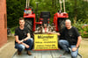 Vater-Sohn-Tour zu Oldtimer Traktor-WM am Großglockner: Florian (l.) und Dirk Lorbeer vor der Abfahrt in Richtung Österreich.