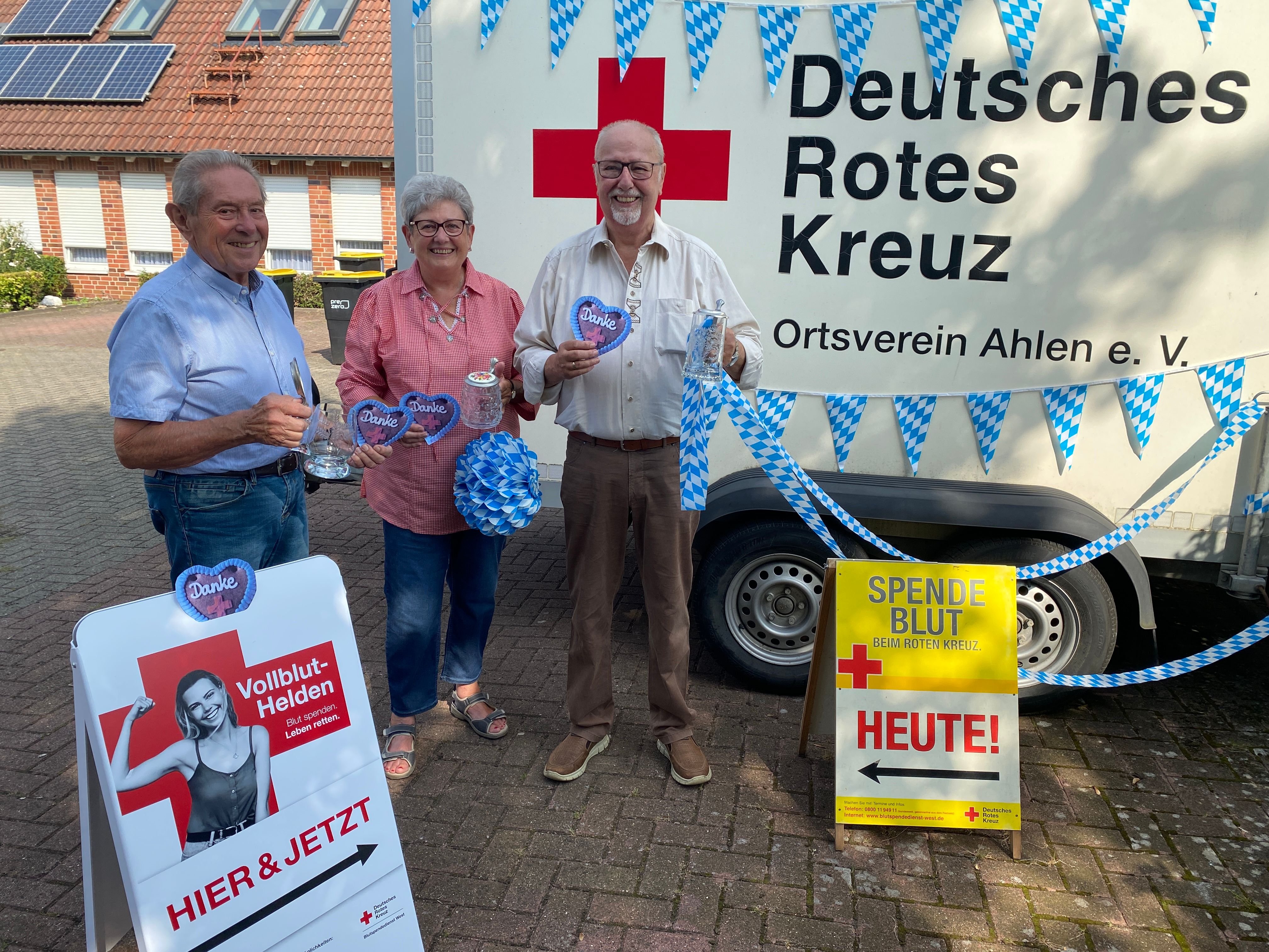 Lebkuchenherzen als Belohnung für Blutspender