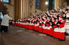 Beim traditionellen Konzert zum Ende der Weihnachtszeit traten der Domchor und die Mädchenkantorei einzeln und gemeinsam auf, hier unter der Leitung von Domkapellmeister Thomas Berning.