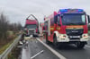 Zwei Lkw berührten sich am Donnerstag (30. Januar) auf der A33 zwischen den Abfahrten Borchen und Etteln. Verletzt wurde niemand.