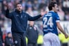 Arminia-Trainer Mitch Kniat sah die schwache erste Halbzeit seiner Mannschaft als Knackpunkt.