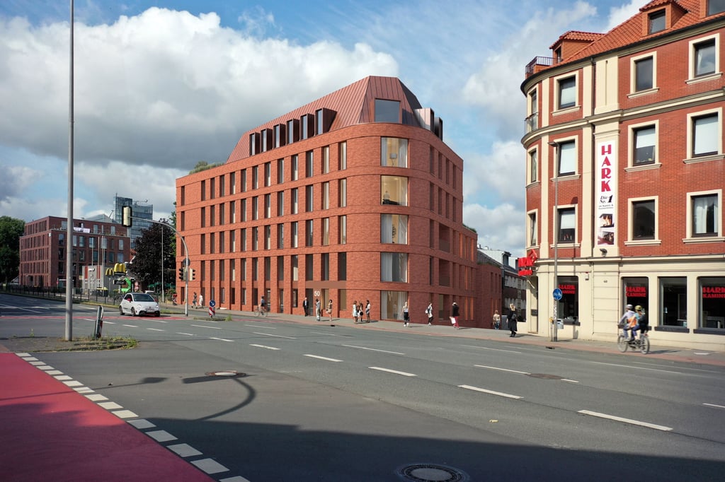 Weseler Straße in Münster MillionenNeubau direkt neben McDonald's