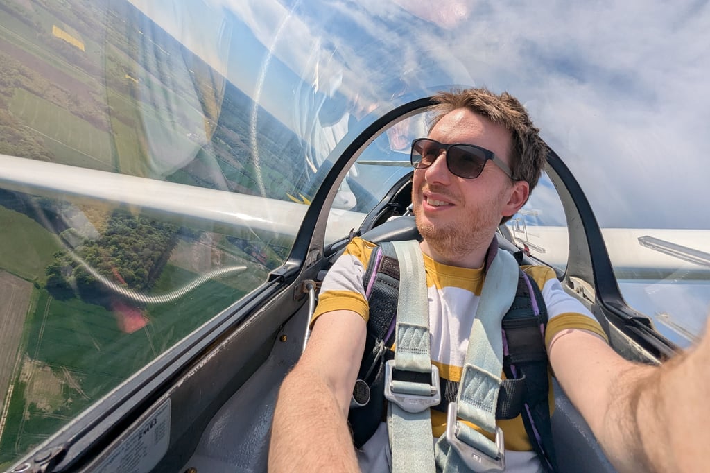 Selbstversuch im Segelflieger: Nervenkitzel über den Wolken