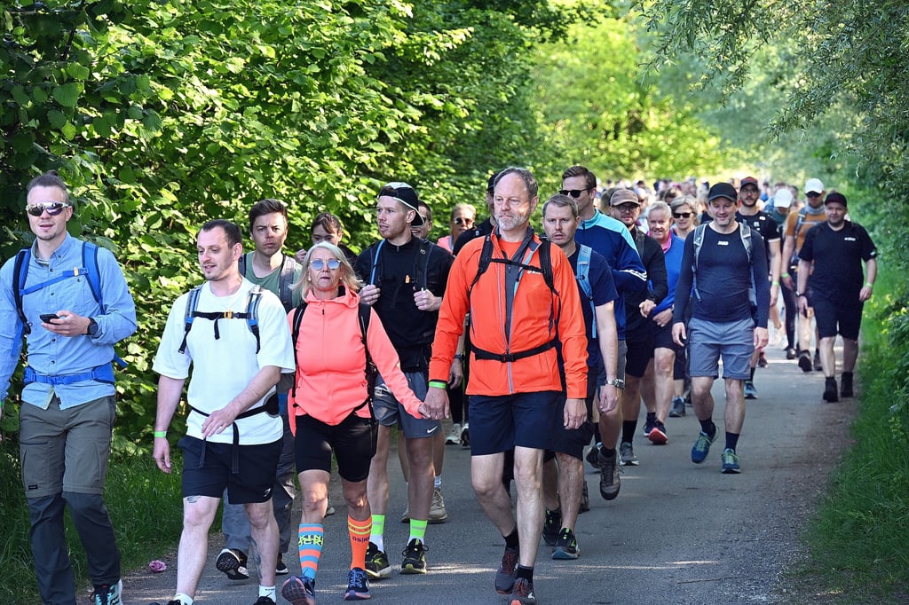 Mit viel guter Laune 48 Kilometer rund um Münster