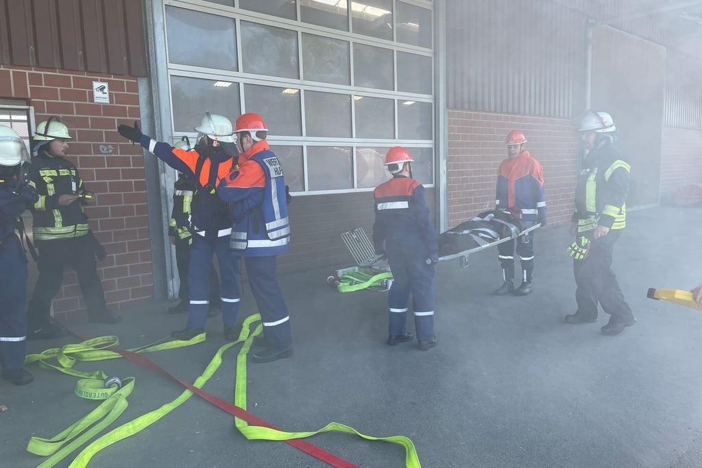 Ein Scheunenbrand mit Verletzten