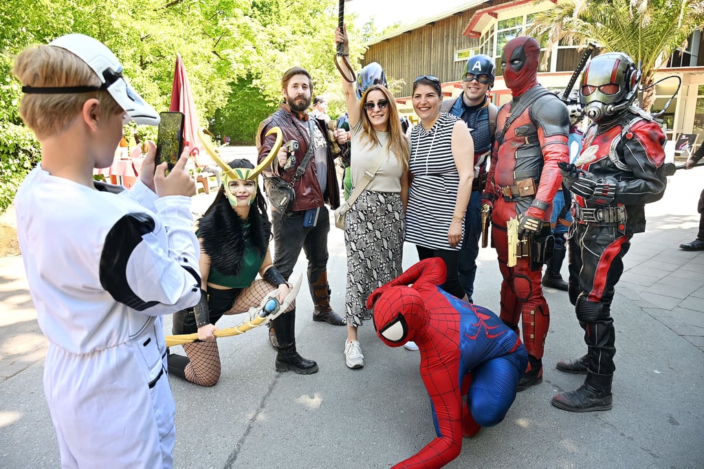 Luke Skywalker trifft im Allwetterzoo auf Spiderman