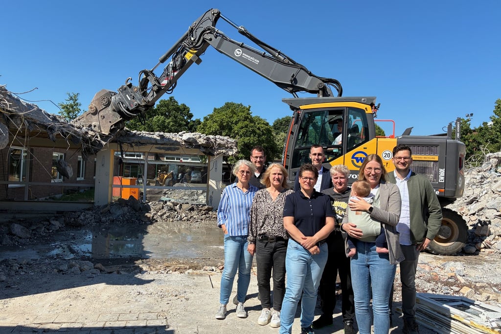 Nun wird die Grundschule Brockhagen abgerissen