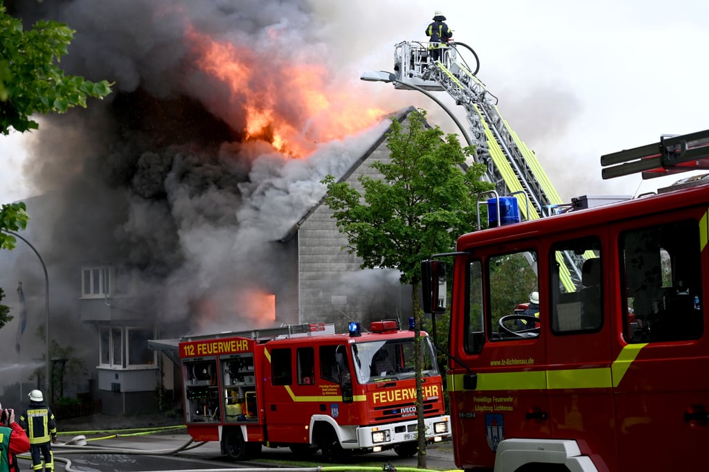 Großbrand in Lichtenau: Familien stehen vor dem Nichts
