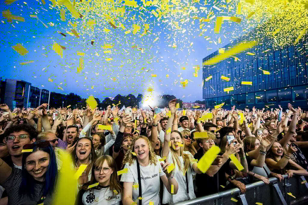 Campus-Festival mit Public Viewing